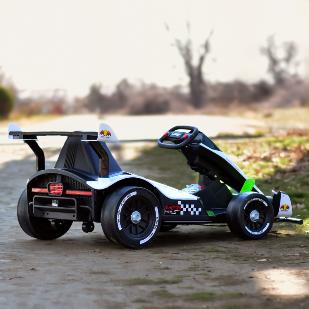Kart electric pentru copii 3-11 ani, Racing F1, 500W, 24V, telecomanda, cu functie de drift, alb [7]