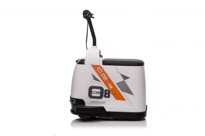 Masinuta electrica pentru copii 5-9 ani, Kinderauto Box-Car 360, 180W, 24V, culoare alba [18]
