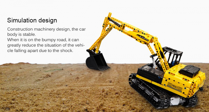 Excavator cu telecomanda CADA, set constructie din 544 piese [13]