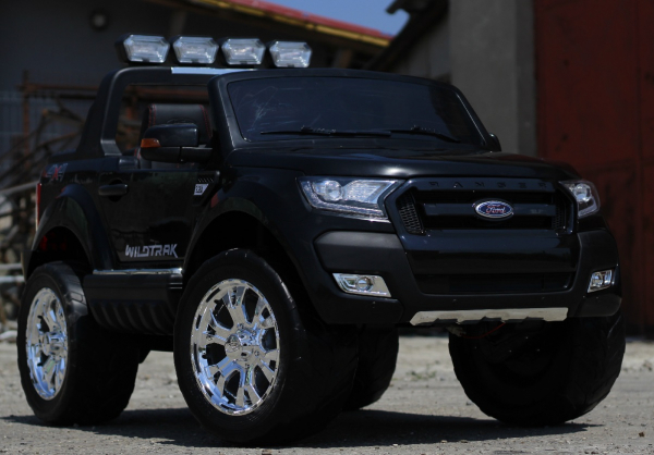 Masinuta electrica Ford Ranger 4x4 180W cu ROTI MOI #Negru [3]