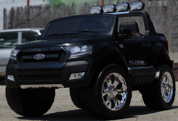 Masinuta electrica Ford Ranger 4x4 180W cu ROTI MOI #Negru [4]