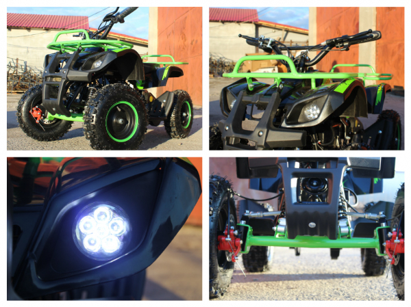 Mini ATV electric NITRO Torino Deluxe Quad 800W 36V #Verde [7]