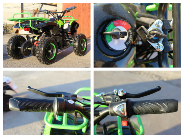 Mini ATV electric NITRO Torino Deluxe Quad 800W 36V #Verde [10]