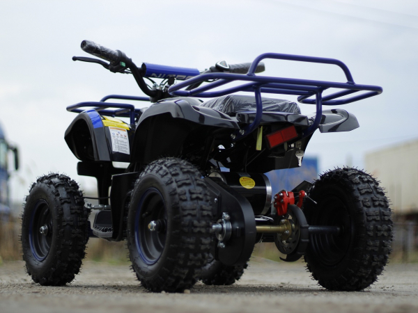 Mini ATV Electric Eco Torino Deluxe 1000W 48V cu 3 Trepte de Viteza #Albastru [4]