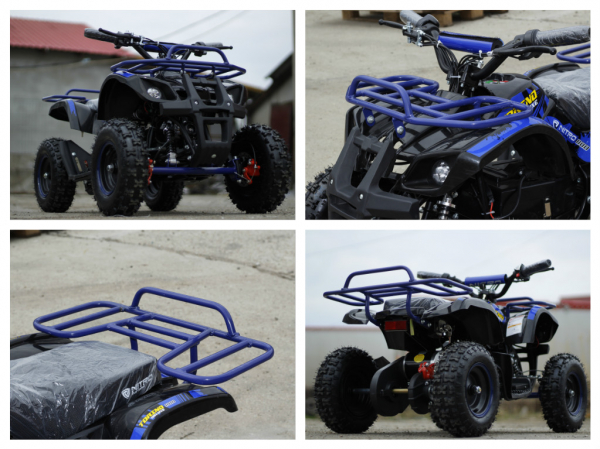 Mini ATV Electric Eco Torino Deluxe 1000W 48V cu 3 Trepte de Viteza #Albastru [6]