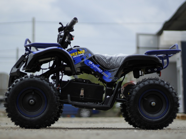 Mini ATV Electric Eco Torino Deluxe 1000W 48V cu 3 Trepte de Viteza #Albastru [3]