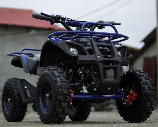 Mini ATV Electric Eco Torino Deluxe 1000W 48V cu 3 Trepte de Viteza #Albastru [2]