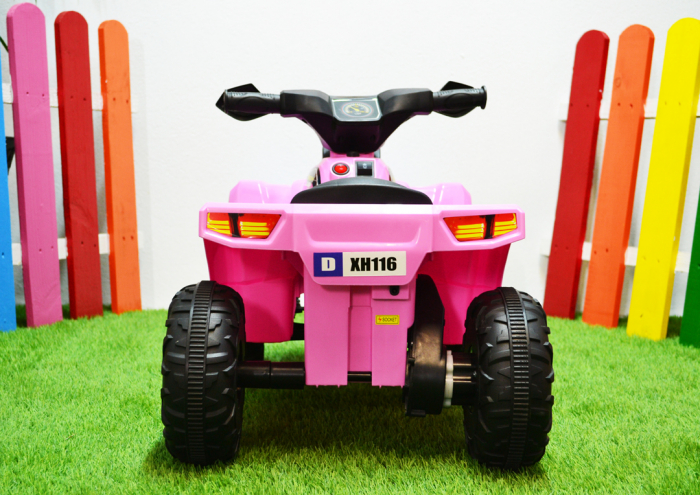Mini ATV electric pentru fetite BJ116 35W 6V STANDARD #Roz [26]