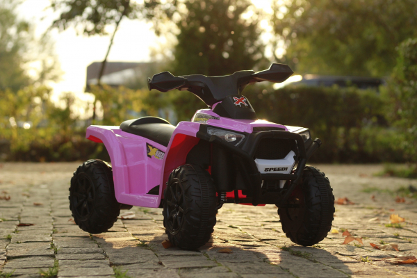 Mini ATV electric pentru fetite BJ116 35W 6V STANDARD #Roz [15]