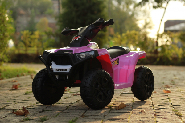 Mini ATV electric pentru fetite BJ116 35W 6V STANDARD #Roz [14]