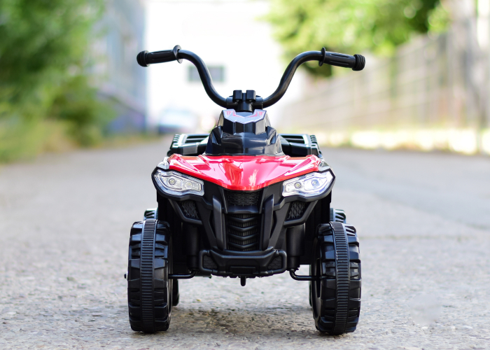 Mini atv electric pentru copii Kinderauto Glory 25W 6V, culoare rosie [2]