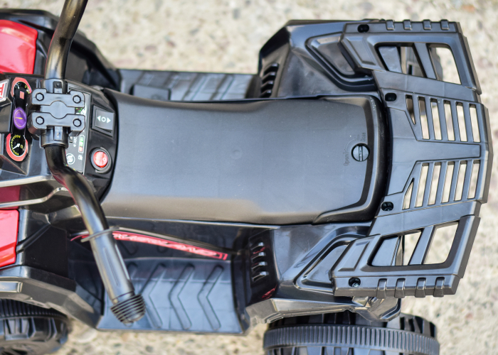 Mini atv electric pentru copii Kinderauto Glory 25W 6V, culoare rosie [12]
