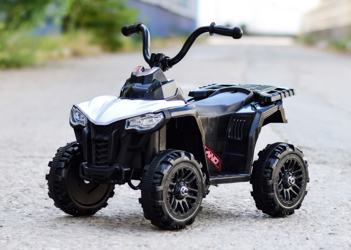 Mini atv electric pentru copii Kinderauto Glory 25W 6V, standard, alb [4]