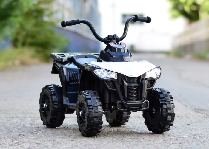 Mini atv electric pentru copii Kinderauto Glory 25W 6V, standard, alb [8]