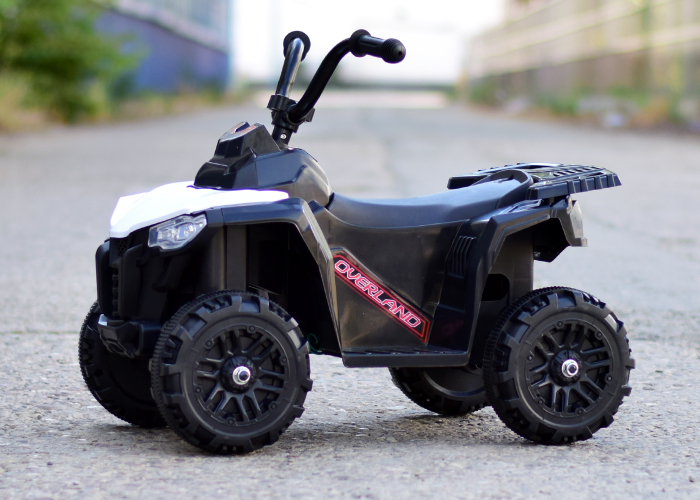 Mini atv electric pentru copii Kinderauto Glory 25W 6V, standard, alb [5]