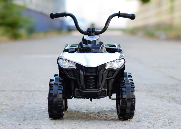 Mini atv electric pentru copii Kinderauto Glory 25W 6V, standard, alb [2]