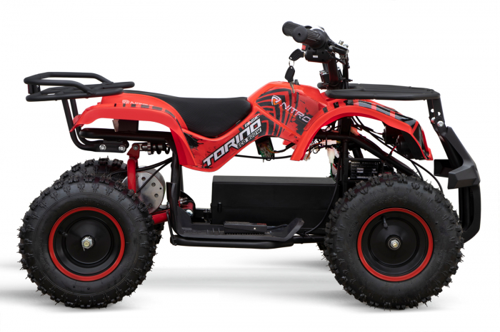 ATV electric pentru copii NITRO Torino Quad 1000W 48V, culoare Rosie [20]
