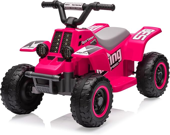 ATV electric pentru fetite, Kinderauto CUBA 35W 6V cu telecomanda inclusa, Rose [1]
