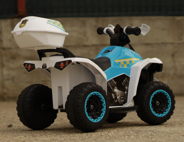 Mini ATV electric Police Quad YSA021A STANDARD #Alb [6]