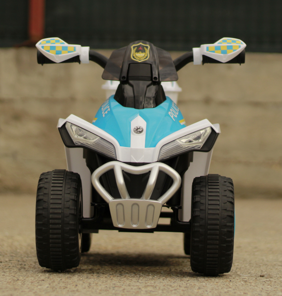Mini ATV electric Police Quad YSA021A STANDARD #Alb [2]