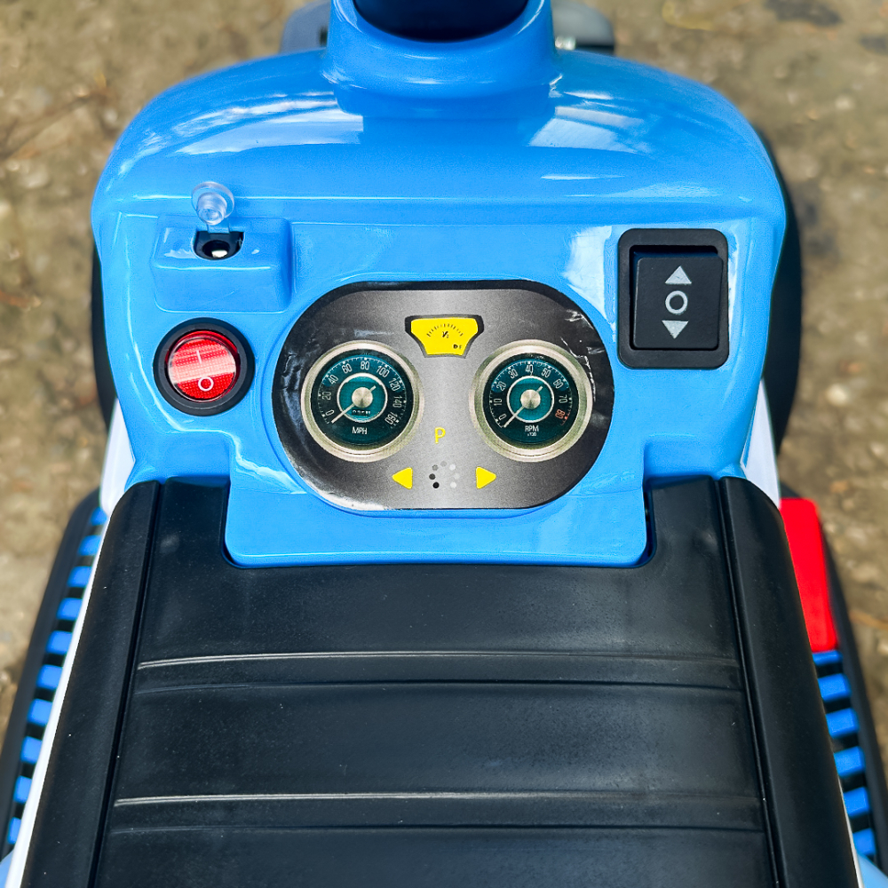 Mini excavator electric Kinderauto BJXZ219, pentru copii 1-3 ani, cu incarcator electric, albastru [13]