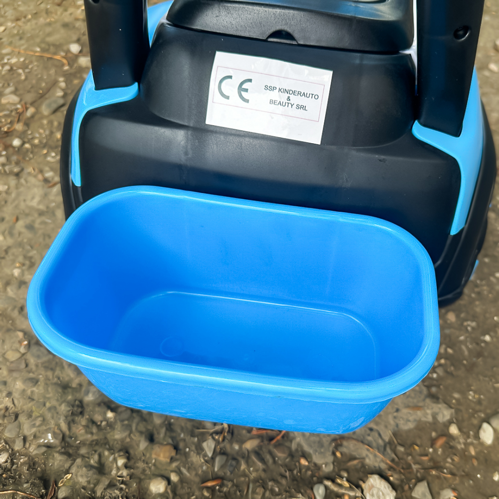 Mini excavator electric Kinderauto BJXZ219, pentru copii 1-3 ani, cu incarcator electric, albastru [15]