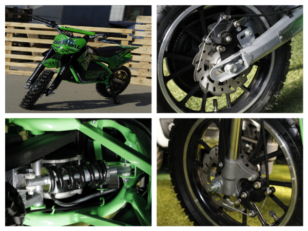 Mini motocicleta electrica NITRO Eco Serval 500W 10/10 #Verde [5]