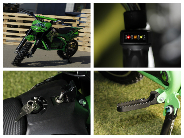 Mini motocicleta electrica NITRO Eco Serval 500W 10/10 #Verde [4]