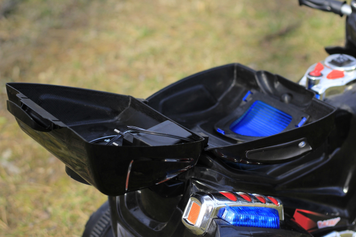 Mini motocicleta electrica copii 6V, 35W, neagra [9]