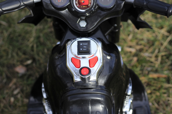 Mini motocicleta electrica copii 6V, 35W, neagra [7]