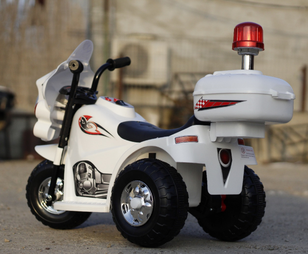 Motocicleta electrica pentru copii LQ998, 3 roti, Alba [4]