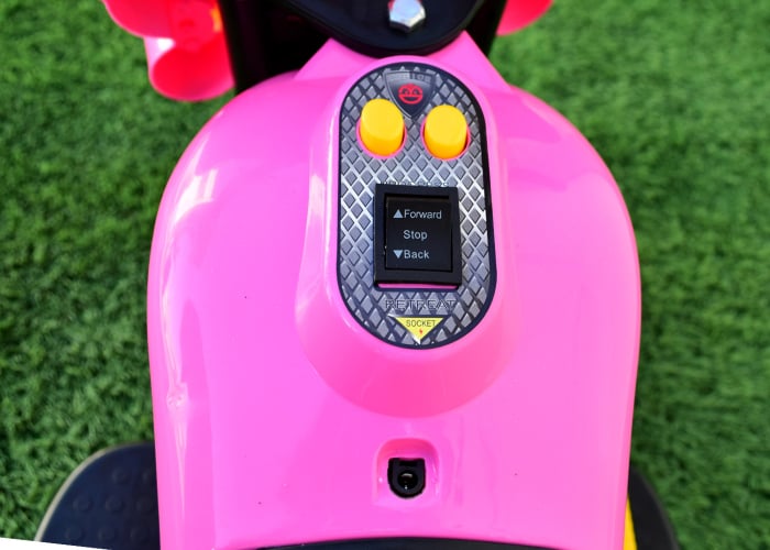 Mini motocicleta electrica pentru fetite cu 3 roti, Roz [10]