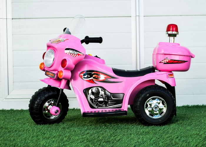 Mini motocicleta electrica pentru fetite cu 3 roti, Roz [6]