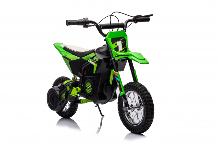 Motocicleta electrica pentru copil 4-9 ani, Kinderauto Enduro 250W 24V, culoare Verde [8]