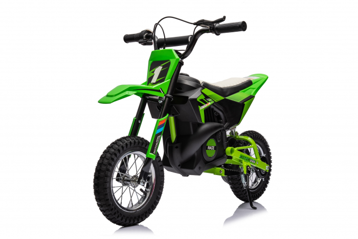 Motocicleta electrica pentru copil 4-9 ani, Kinderauto Enduro 250W 24V, culoare Verde