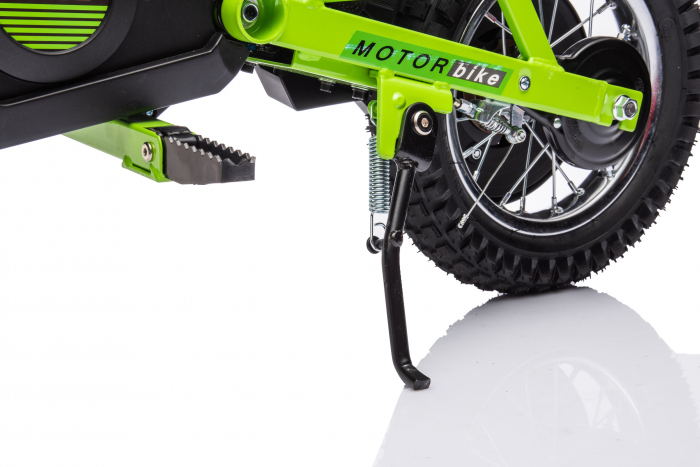 Motocicleta electrica pentru copil 4-9 ani, Kinderauto Enduro 250W 24V, culoare Verde [11]