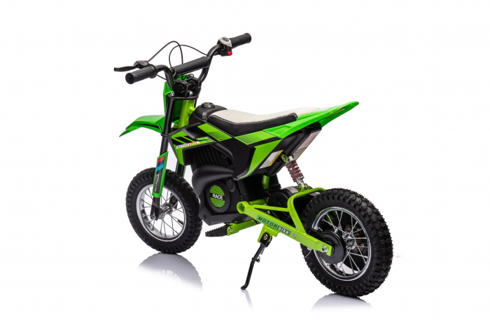 Motocicleta electrica pentru copil 4-9 ani, Kinderauto Enduro 250W 24V, culoare Verde [4]