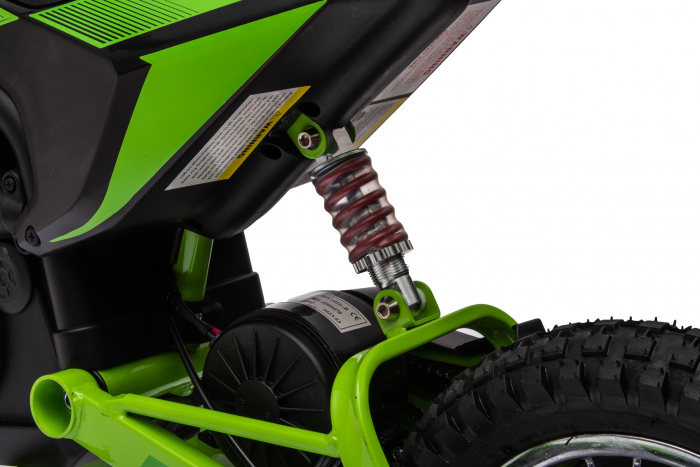Motocicleta electrica pentru copil 4-9 ani, Kinderauto Enduro 250W 24V, culoare Verde [9]