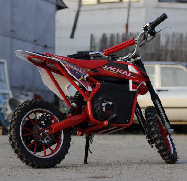 Motocicleta electrica pentru copii Eco Jackal 1000W 10 inch, culoare Rosie [9]