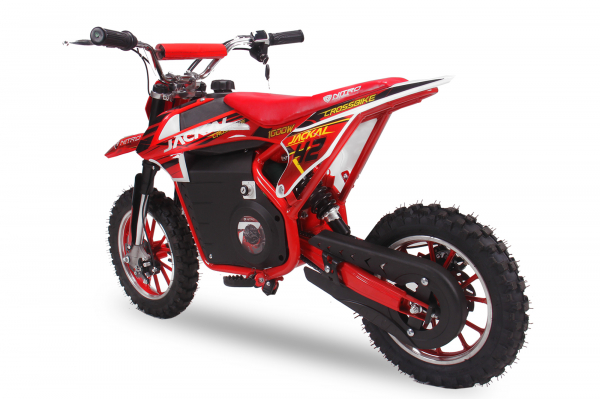Motocicleta electrica pentru copii Eco Jackal 1000W 10 inch, culoare Rosie [4]