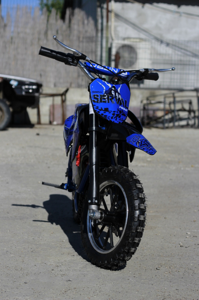 Mini motocicleta electrica NITRO Eco Serval 500W 10/10 #Albastru [2]