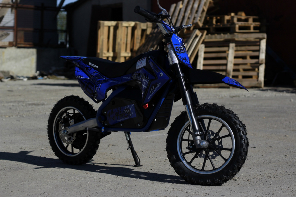Mini motocicleta electrica NITRO Eco Serval 500W 10/10 #Albastru [3]