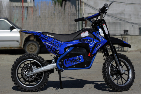 Mini motocicleta electrica NITRO Eco Serval 500W 10/10 #Albastru [5]