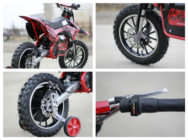 Mini motocicleta electrica NITRO Eco Serval 500W 10/10 #Rosu [8]