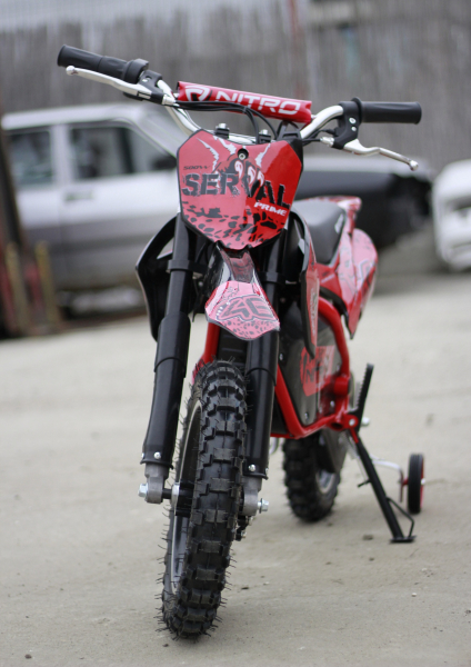 Mini motocicleta electrica NITRO Eco Serval 500W 10/10 #Rosu [6]