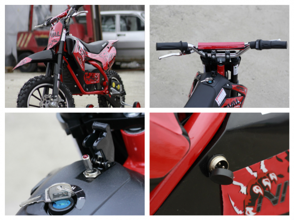 Mini motocicleta electrica NITRO Eco Serval 500W 10/10 #Rosu [7]