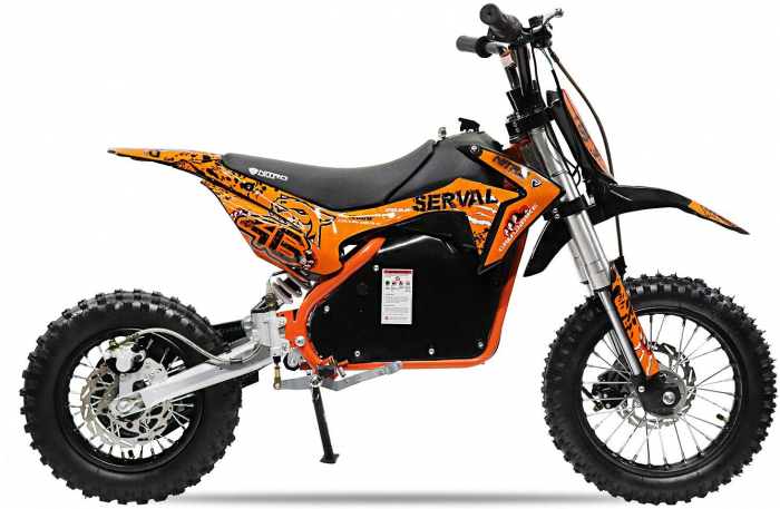 Mini motocicleta electrica NITRO Eco Serval 500W 10/10 #Portocaliu [3]