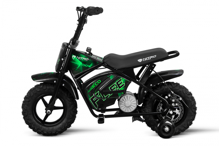 Mini Motocicleta electrica pentru copii NITRO ECO Flee 250W #Negru [9]
