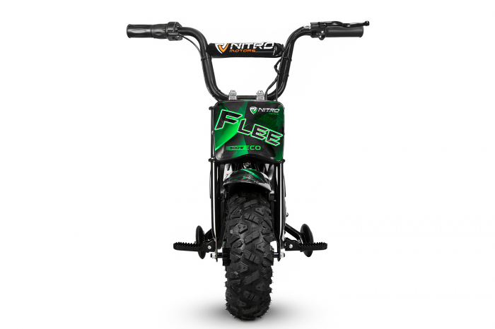 Mini Motocicleta electrica cu roti ajutatore, NITRO ECO Flee 300W 24V, culoare Verde [7]