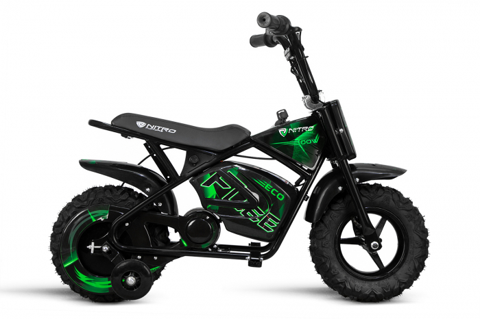 Mini Motocicleta electrica pentru copii NITRO ECO Flee 250W #Negru [5]